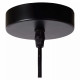 Lampada a sospensione moderna con struttura e paralume in metallo