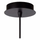 Lampada a sospensione moderna diffusore pendente in metallo ovale intrecciato