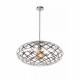 Lampada a sospensione moderna diffusore pendente in metallo ovale intrecciato