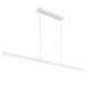 Lampada a sospensione moderna grande in alluminio a LED lineare dimmerabile