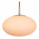 Lampada a sospensione moderna in metallo con 3 diffusori lineari in vetro
