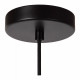 Lampada a sospensione moderna in metallo con diffusore in vetro