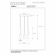 Lampada a sospensione moderna rotonda in alluminio con tre pendenti a led