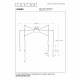 Lampada a sospensione moderna rotonda in metallo e 6 diffusori a LED dimmerabile