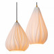 Lampada a sospensione moderna struttura in metallo 4 diffusori in porcellana