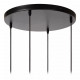 Lampada a sospensione moderna struttura in metallo 4 diffusori in porcellana