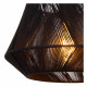 Lampada a sospensione moderna struttura in metallo e diffusore in cotone