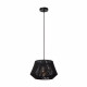 Lampada a sospensione moderna struttura in metallo e diffusore in cotone