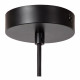 Lampada a sospensione moderna struttura in metallo e diffusore in cotone