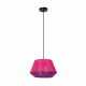 Lampada a sospensione moderna struttura in metallo e diffusore in cotone