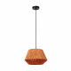 Lampada a sospensione moderna struttura in metallo e diffusore in cotone