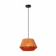 Lampada a sospensione moderna struttura in metallo e diffusore in cotone