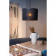 Lampada a sospensione moderna struttura in metallo e diffusore in rattan