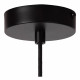 Lampada a sospensione piccola con struttura e diffusore in metallo