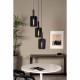 Lampada a sospensione rotonda con 3 diffusori in feltro dal design moderno