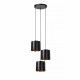 Lampada a sospensione rotonda con 3 diffusori in metallo dal design moderno