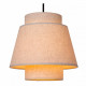 Lampada a sospensione rotonda con 3 diffusori in tessuto dal design moderno