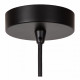 Lampada a sospensione rotonda con diffusore in tessuto dal design moderno