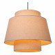Lampada a sospensione rotonda con diffusore in tessuto dal design moderno