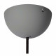 Lampada a sospensione rotonda dal design moderno con struttura in metallo