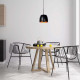 Lampada a sospensione singola con paralume dal design moderno in metallo