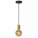 Lampada a sospensione singola con struttura in metallo dal design moderno