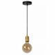 Lampada a sospensione singola con struttura in metallo dal design moderno