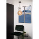 Lampada a sospensione singola con struttura in metallo dal design moderno