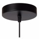 Lampada a sospensione struttura in metallo e diffusore in rattan