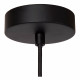Lampada a sospensione struttura in metallo e diffusore in vetro opalino