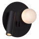 Lampada da comodino a LED con doppio diffusore e ricarica USB