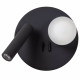 Lampada da comodino a LED con doppio diffusore e ricarica USB