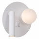 Lampada da comodino a LED con doppio diffusore e ricarica USB