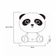 Lampada da comodino a led dimmerabile a forma di panda per cameretta