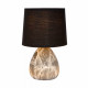Abat-jour moderna in ceramica effetto marmo con paralume in cotone