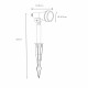 Lampada da giardino da terra a LED dimmerabile con struttura in alluminio