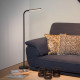 Lampada da lettura da terra con LED dimmerabile orientabile dal design moderno