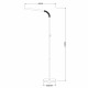 Lampada da lettura da terra ricaricabile con LED dimmerabile dal design moderno