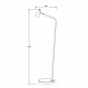 Lampada da lettura da terra ricaricabile dal design moderno con LED dimmerabile