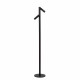 Lampada da lettura da terra ricaricabile in metallo 2 diffusori LED dimmerabili