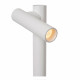 Lampada da lettura da terra ricaricabile in metallo 2 diffusori LED dimmerabili