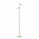 Lampada da lettura da terra ricaricabile in metallo 2 diffusori LED dimmerabili