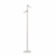 Lampada da lettura da terra ricaricabile in metallo 2 diffusori LED dimmerabili