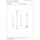 Lampada da lettura da terra ricaricabile in metallo diffusore a LED dimmerabile