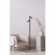 Lampada da lettura da terra ricaricabile in metallo diffusore a LED dimmerabile