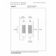 Lampada da parete con struttura in acciaio verniciato dal design moderno