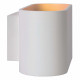 Lampada da parete con struttura ovale in alluminio dalle linee moderne