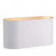 Lampada da parete con struttura ovale in alluminio dalle linee moderne