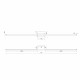 Lampada da parete grande a LED dimmerabile dal design moderno