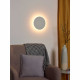 Lampada da parete grande struttura in alluminio e diffusore a led dimmerabile